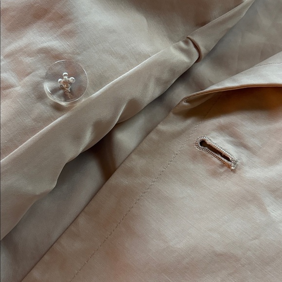 LC Lauren Conrad Short Trench Coat Size Small Cream Tan EUC - Picture 11 of 16